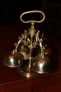 Altar - Bell style Gothic en bronze, Belgium 19th century
