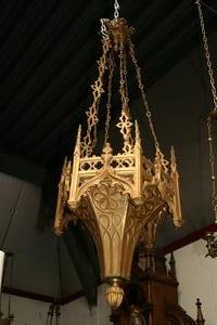 Sanctuary Measures Are Without Chain style Gothic en Brass / Bronze , France 19th century