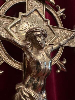 Altar - Cross style Gothic - Style en Bronze Gilt, Belgium  19 th century