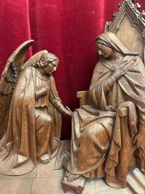 1 Gothic - Style Annunciation Relief