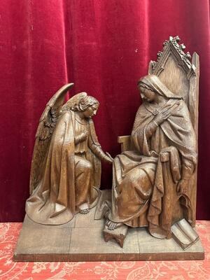 1 Gothic - Style Annunciation Relief