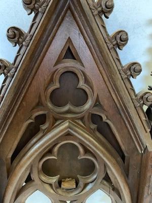 Architectural Element style Gothic - style en Oak wood, France 19 th century