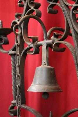 Bell style Gothic - Style en Hand forget - iron / Bronze Bell, Netherlands  20th century ( Anno 1920 )