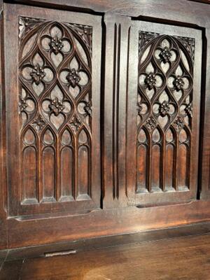 Bench  style Gothic - Style en Wood, France 19 th century