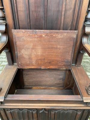 Bishop Seat style Gothic - Style en Wood, France 19 th century
