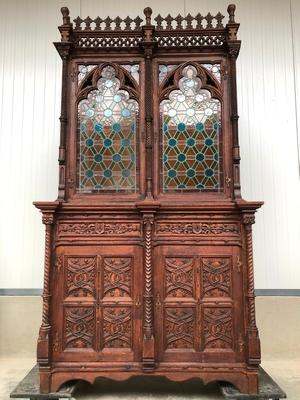 Bookcase  style Gothic - style France 19th century
