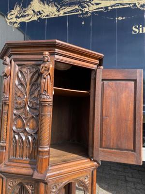 Cabinet  style Gothic - style en Wood , Belgium  19 th century
