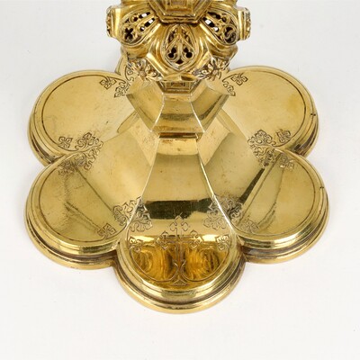 Chalice  style Gothic - Style en Silver 800 / 1000, Belgium  19 th century