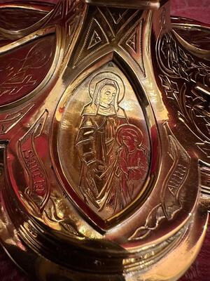Chalice  style Gothic - Style en Silver / Gilt / Polished and Varnished, Belgium  19 th century