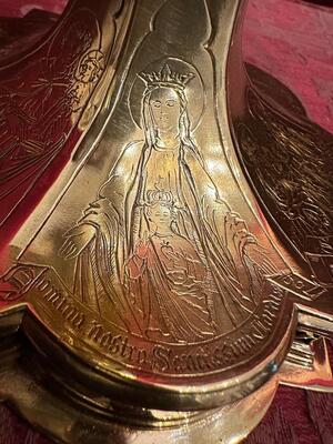 1 Gothic - Style Chalice With Original Paten & Spoon By J. Van Roosmalen & Zn Utrecht