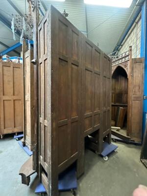 Confessional  style Gothic - Style en Oak Wood, Belgium 19th century