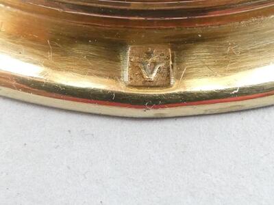 1 Gothic - Style Exceptional Chalice By Jean - Baptiste Van Damme - Bruges - Belgium With Original Paten, Spoon And Case