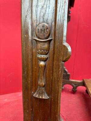 Kneeler style Gothic - Style en Wood Oak, Belgium  19 th century ( Anno 1865 )