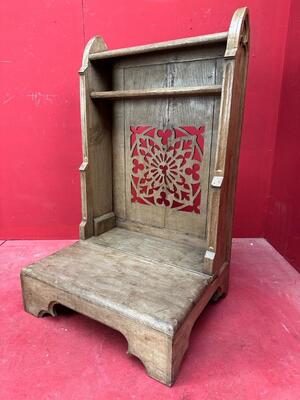 Kneeler style Gothic - Style en Wood, Belgium  19 th century