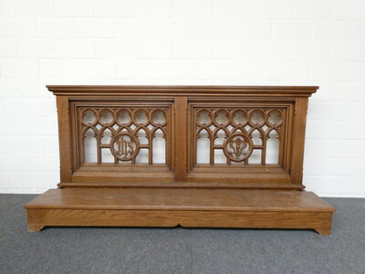 Kneeler Expected !! style Gothic - Style en Oak wood, Belgium  19 th century