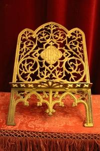 Missal Stand style Gothic - style en Bronze / Gilt, France 19th century