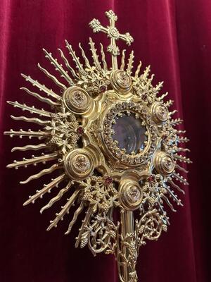 1 Gothic - Style Monstrance With Orignal Lunula