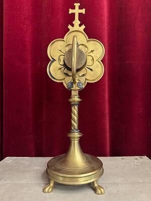 1 Gothic - Style Reliquary - Relic Ex Ossibus St. Hubertus