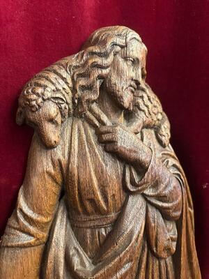 1 Gothic - Style Sculpture Of Jesus 'The Good Shepherd