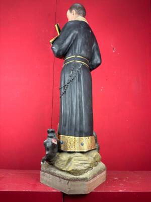 St. Gerardus Statue. style Gothic - Style en Plaster, Belgium  19 th century ( Anno 1885 )