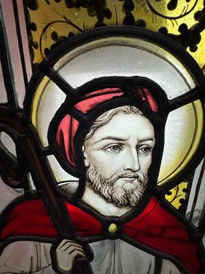 Stained Glass Window style Gothic - Style en Glass, 19 th century