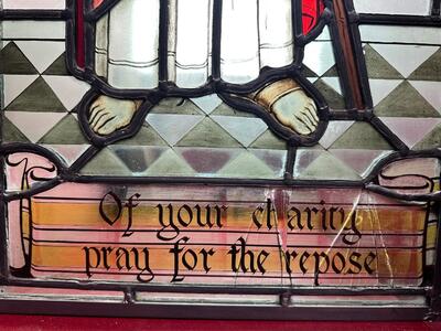 Stained Glass Window style Gothic - Style en Glass, 19 th century