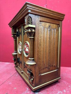 Tabernacle style Gothic - Style en Oak wood, Belgium  19 th century