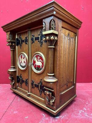 Tabernacle style Gothic - Style en Oak wood, Belgium  19 th century