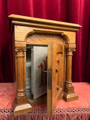 1 Gothic - Style Tabernacle With Original Keys. 2 Doors !