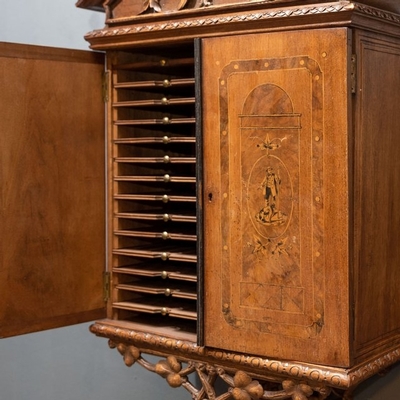 Humidor Cabinet  en Wood, Austria 19th century