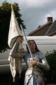 Jeanne D Arc Statue Height 300 Cm ! en plaster polychrome, France 19th century