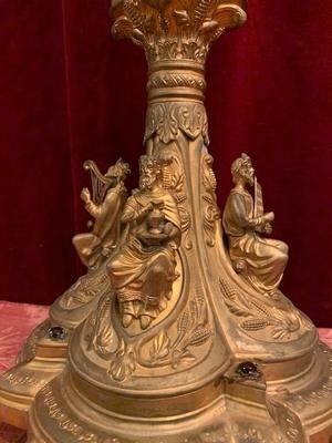 Monstrance en Brass / Bronze / Gilt / Enemell / Stones , France 19th century ( anno 1890 )