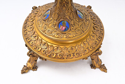 Monstrance Expected ! en Brass / Bronze / Gilt / Enamel / Glass , France 19 th century