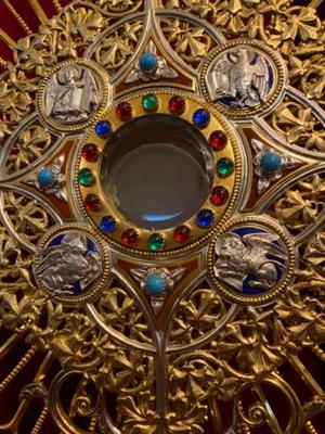 1 neo classicistical Monstrance  Including Full Silver Lunula