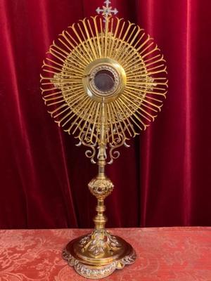 1 neo classicistical Monstrance  Including Full Silver Lunula