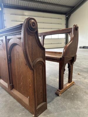 Pew With Front Part en Oak wood, Netherlands  19 th century ( Anno 1865 )