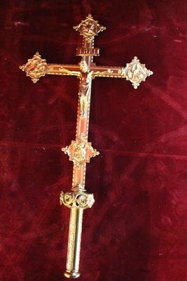 Processional - Cross en Bronze / Polished and Varnished, France 19th century