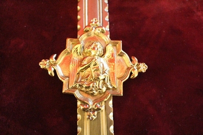 Processional - Cross en Bronze / Polished and Varnished, France 19th century