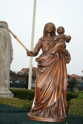 Religious Statue en wood , France 19th century