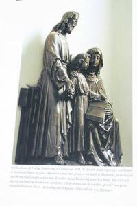 Religious Statue Holy Family en wood polychrome, Dutch 19th century