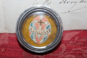 Reliquary Of The True Cross With Document Originally Sealed Belgium 19th century (1836)