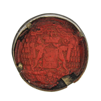 1  Reliquary - Relic Ex Ossibus Saint Anne, Mother Of Mary And Grandmother Of Christ (Patron Saint Of Mothers And Families) With Original Document