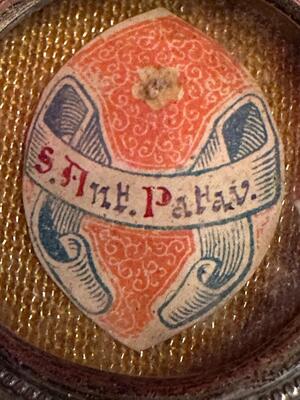 1  Reliquary - Relic Ex Ossibus St. Antonius Of Padua