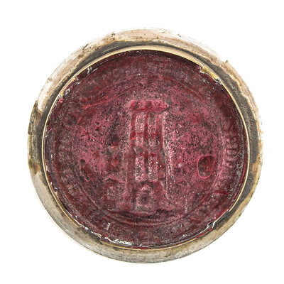 1  Reliquary - Relic Ex Ossibus St. Cecillia With Original Document