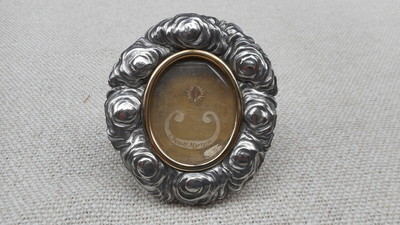Reliquary - Relic Ex Ossibus St. Donati With Original Document en Silver / Glass / Wax Seal , Belgium  19 th century