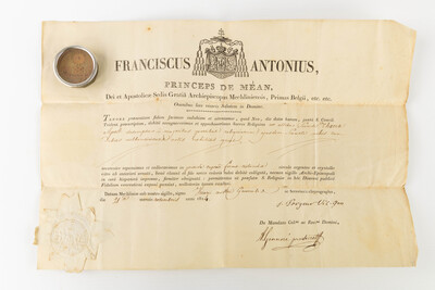 1  Reliquary - Relic Ex Ossibus St. Thomas Apostle With Original Document