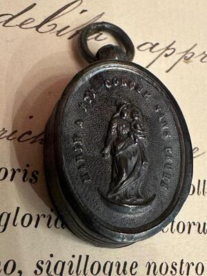 1  Reliquary - Relic First - Class Relic Ex Ossibus St. Fortunata Martyr With Document