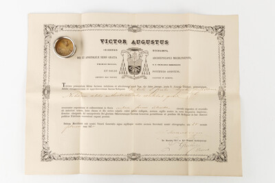 1  Reliquary - Relic Saint Ignatius Of Loyola With Original Document