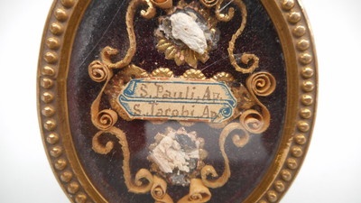 Reliquary - Relic St.Paul & St. Jacobus  Belgium 19th century