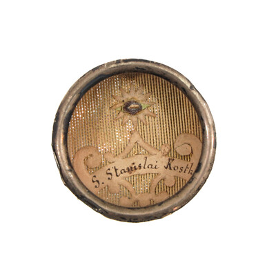 Reliquary - Relic St. Stanislaus Koska  en Brass / Glass / Wax Seal,